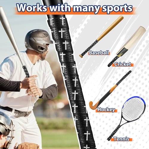 Baseball Bat Grip Tape - 1.5mm Precut, Full Adhesive, Non-Slip Softball Wrap | Durable Replacement