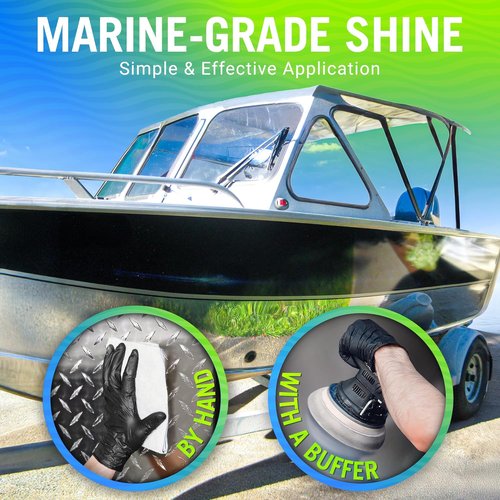 Marine Aluminum Polish - Restore & Brighten Your Boat, Pontoon, or Canoe | Metal Protectant Treatment