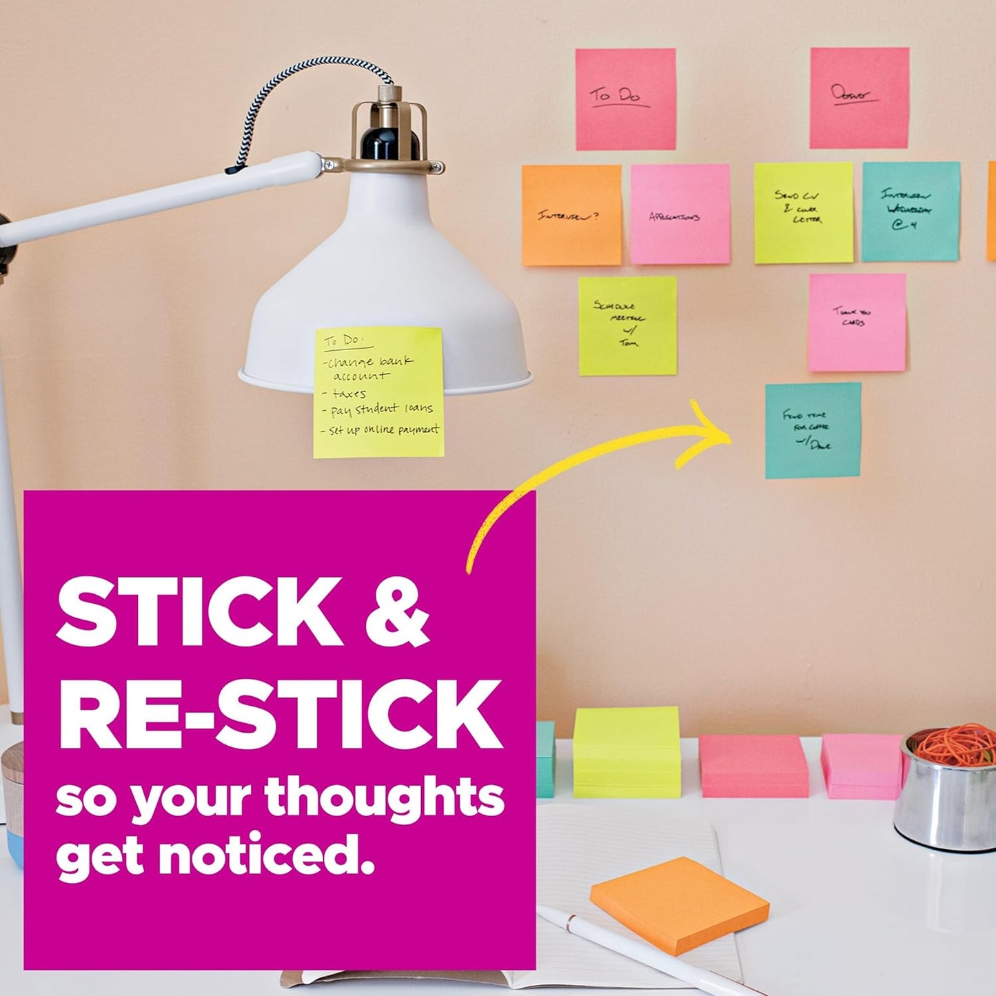 Post-it Super Sticky Notes - 24 Pads | 3 x 3 Inches | Supernova Neons Collection - 2X Sticking Power