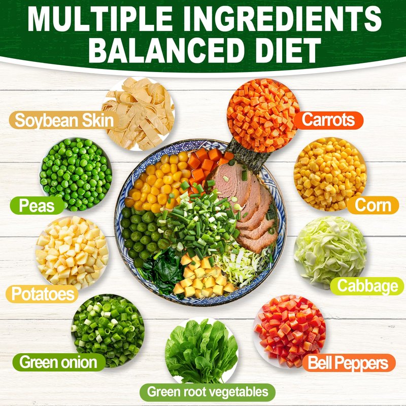 8oz Dried Ramen Toppings, 9 Dehydrated Vegetables for Instant Noodles & Miso Soup, Plant-Based Add-Ins for Chicken Soup, Veggie Salad & Vegan Ramen - Clean Label, Quick Prep