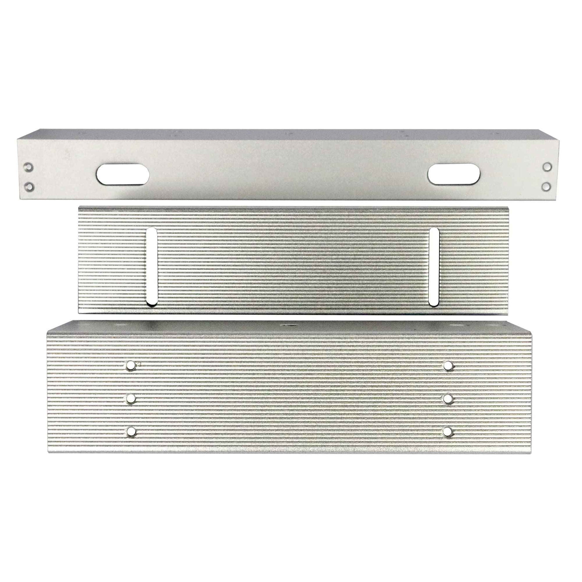 Visionis FPC-5192 600lbs Indoor Electromagnetic Lock with 600 lbs L and Z Bracket for Inswinging Door Access Control Maglock