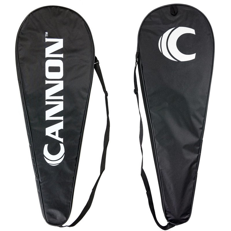 Cannon Sports Premium Padded Badminton Racket Cover Bag with Adjustable Shoulder Strap - Waterproof, Lightweight, Durable (Black)