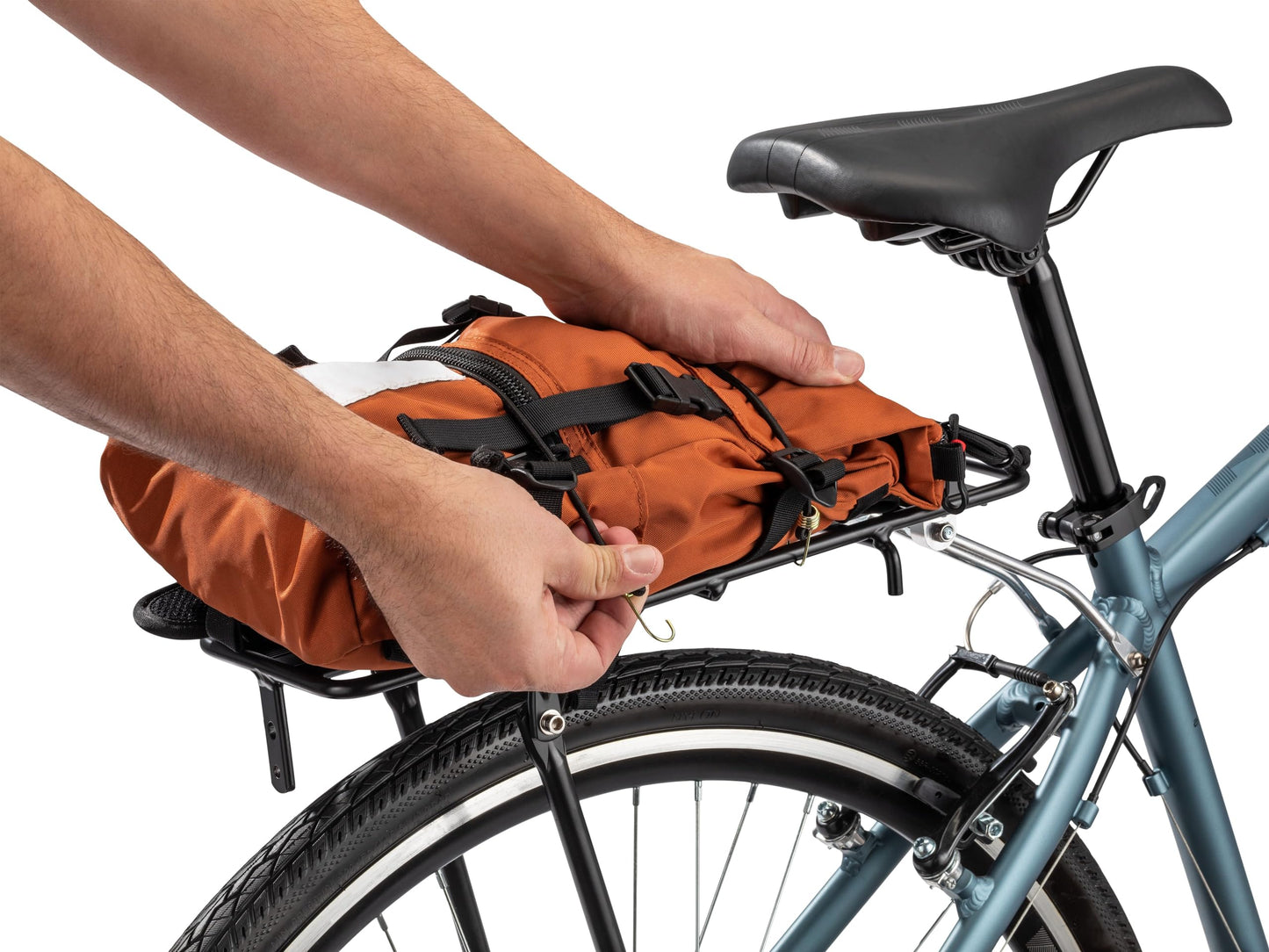 Schwinn Rear Bike Rack, 26 lb Capacity, Lightweight, Compact and Durable Construction, Fits Most Adult Bicycle Frames, Cargo Options for Backpack, Baskets & More, Bicycle Rack for Back of Bike