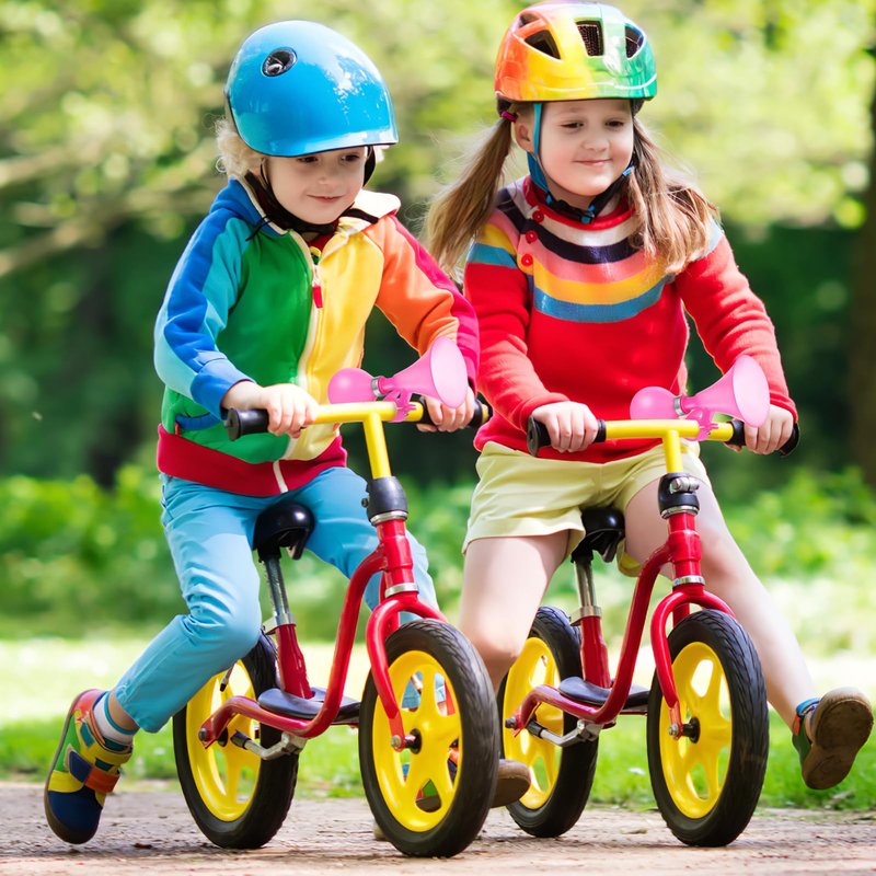 Toddmomy Pink Air Pressure Horn for Kids Bike and Scooter Loud Bicycle Noise Maker Lightweight Safe Outdoor Riding Accessory
