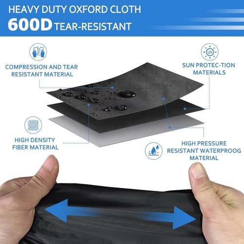 Bike Cover - Waterproof, Tear-Resistant Outdoor Bicycle Protection for 1-2 Bikes | 80''L x 18''W x 50''H