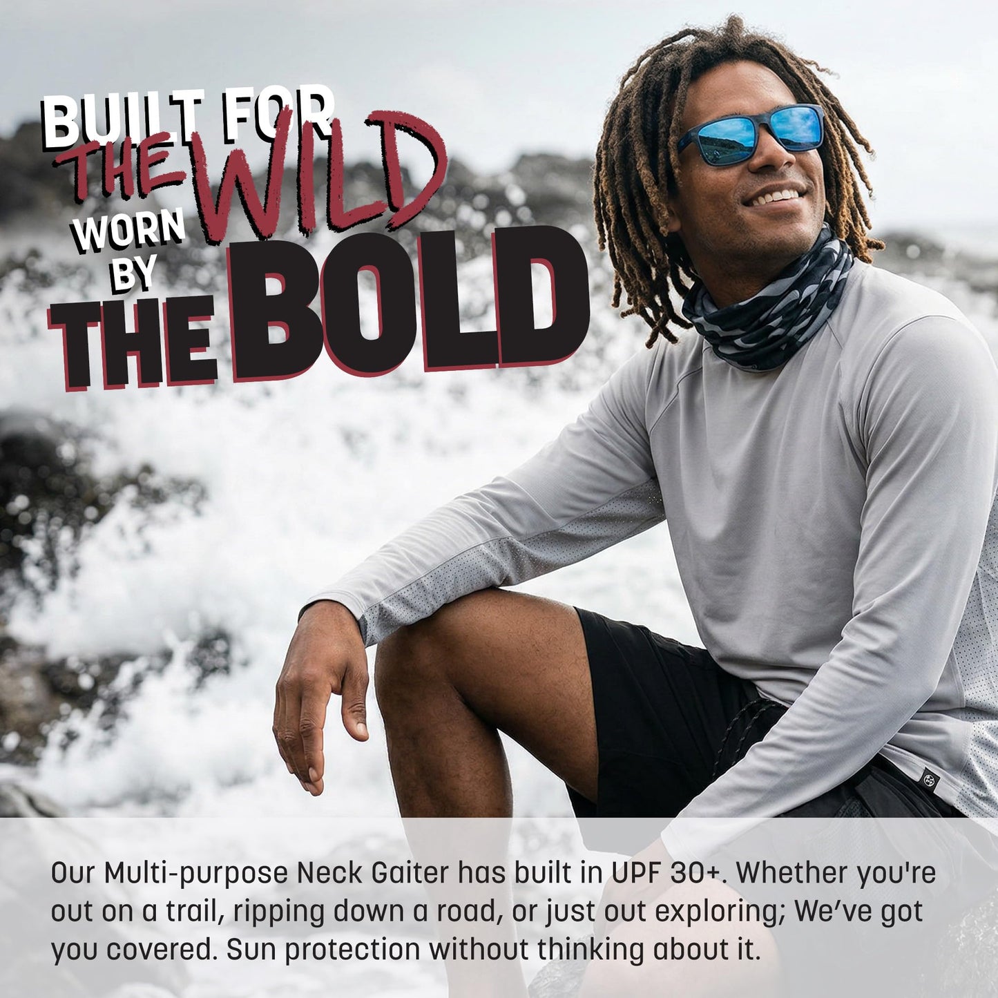 S A Soul of Adventure 5-Pack UV Face Shield | UV Protection, UPF 30+ Multipurpose Neck Gaiter Balaclava for Adults | Hunting Camo 2.0