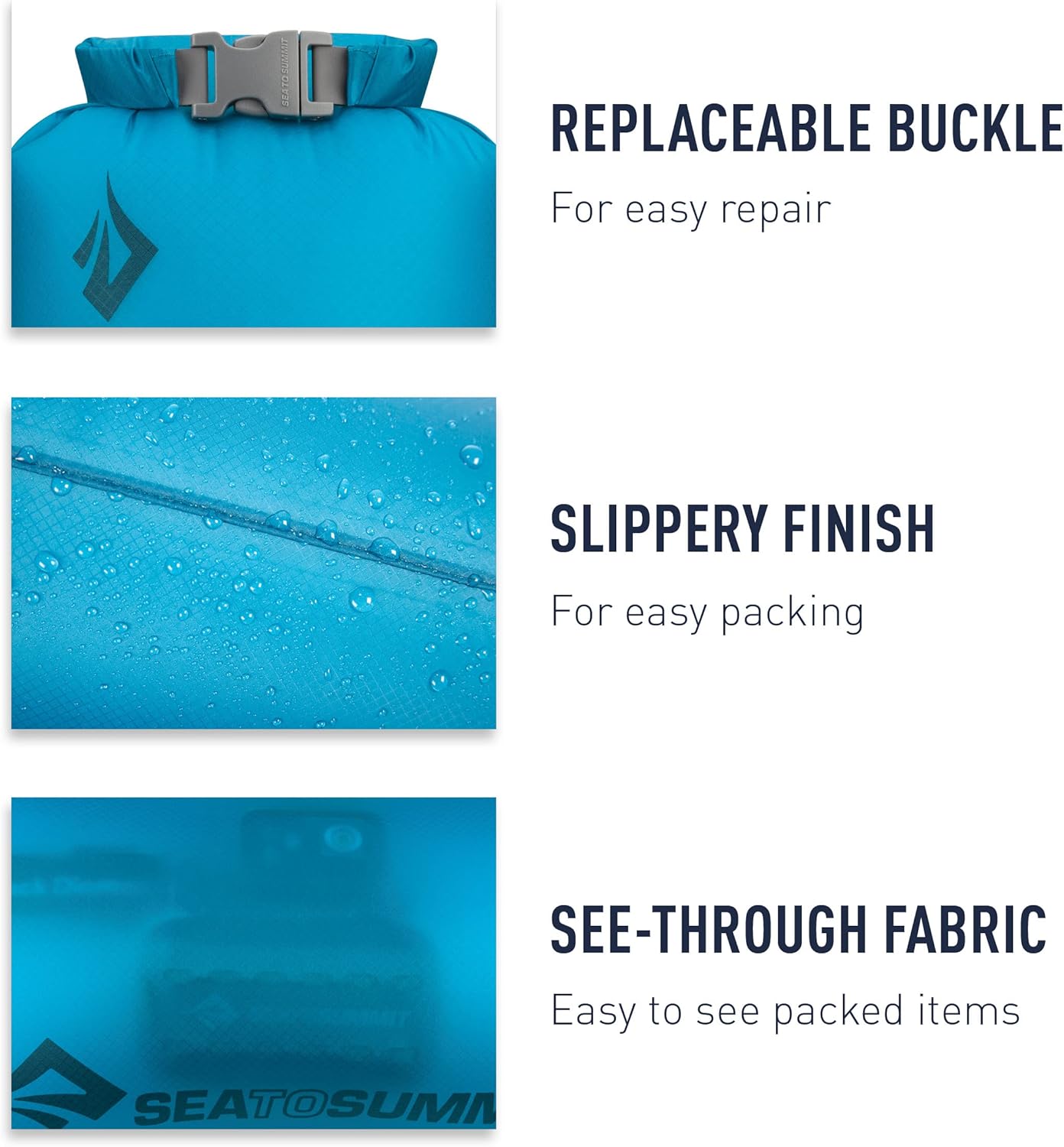 Sea to Summit Ultra-Sil Dry Sack - Ultralight Waterproof Dry Bag for Travel | 20L Size