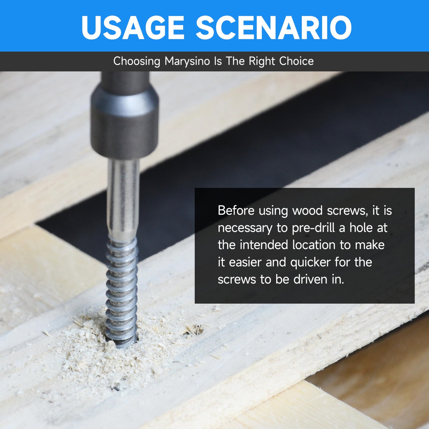 (8-Set) 3/8 x 4 Lag Bolts for Wood, Stainless Steel Heavy Duty Hex Head Lag Screws, ASME B18.2.1 Commercial/Industrial Grade Mounting Screws Bolts Kit by Marysino