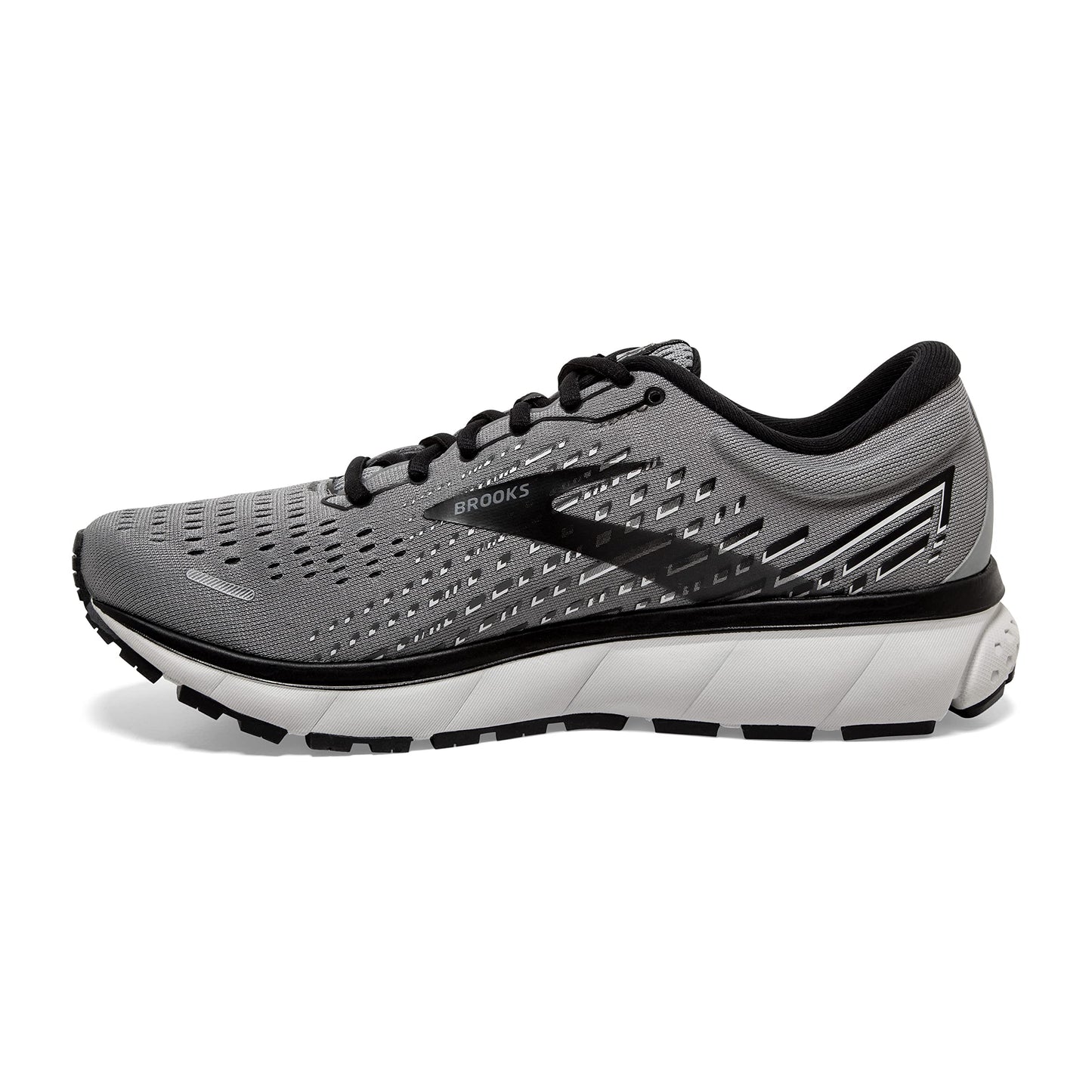 Brooks Men's Ghost 13 Running Shoe - Primer Grey/Pearl/Black - 11 Medium