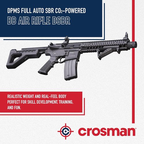 DPMS Full Auto BB Air Gun - CO2-Powered with Dual Action Capability for Enhanced Shooting Experience