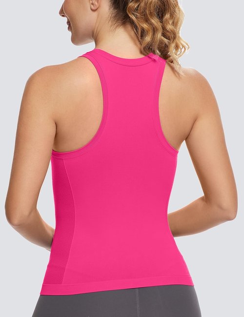 MathCat Racerback Workout Tank Tops for Women - Seamless Muscle Design | Sizes XS-L