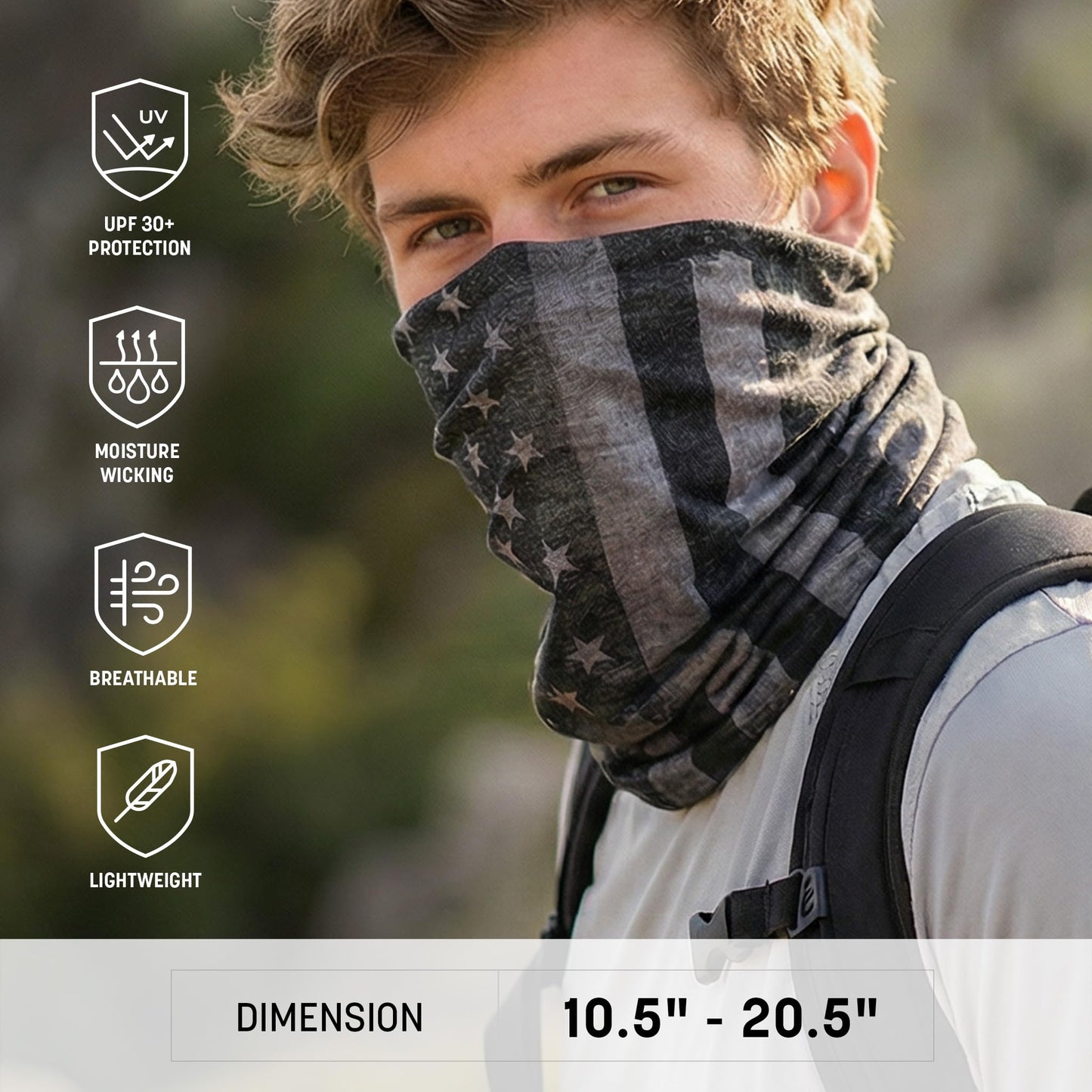 S A Soul of Adventure 5-Pack UV Face Shield | UV Protection, UPF 30+ Multipurpose Neck Gaiter Balaclava for Adults | Hunting Camo 2.0