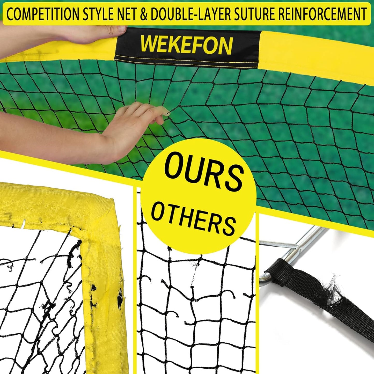 Skiennix Portable Soccer Goal - Arched Design with Carry Bag - 5x3.1ft for Kids & Adults