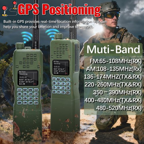BAOFENG Radio AR-152 PRO Ham Radio Handheld 10W Rechargeable Walkie Talkies Long Range Two Way Radio NOAA Weather Radio GPS,APP Programming Copy Frequency USB Charging Battery Survival Tactical Gear