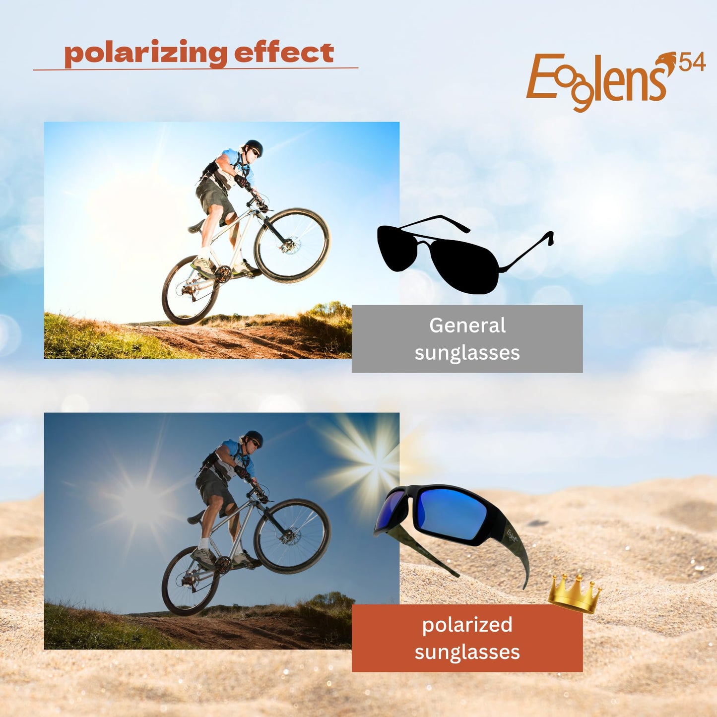 Eaglens.54 Green mirror Polarized fishing Sunglasses for Men Women Running Golfing Cycling Hiking Outdoor