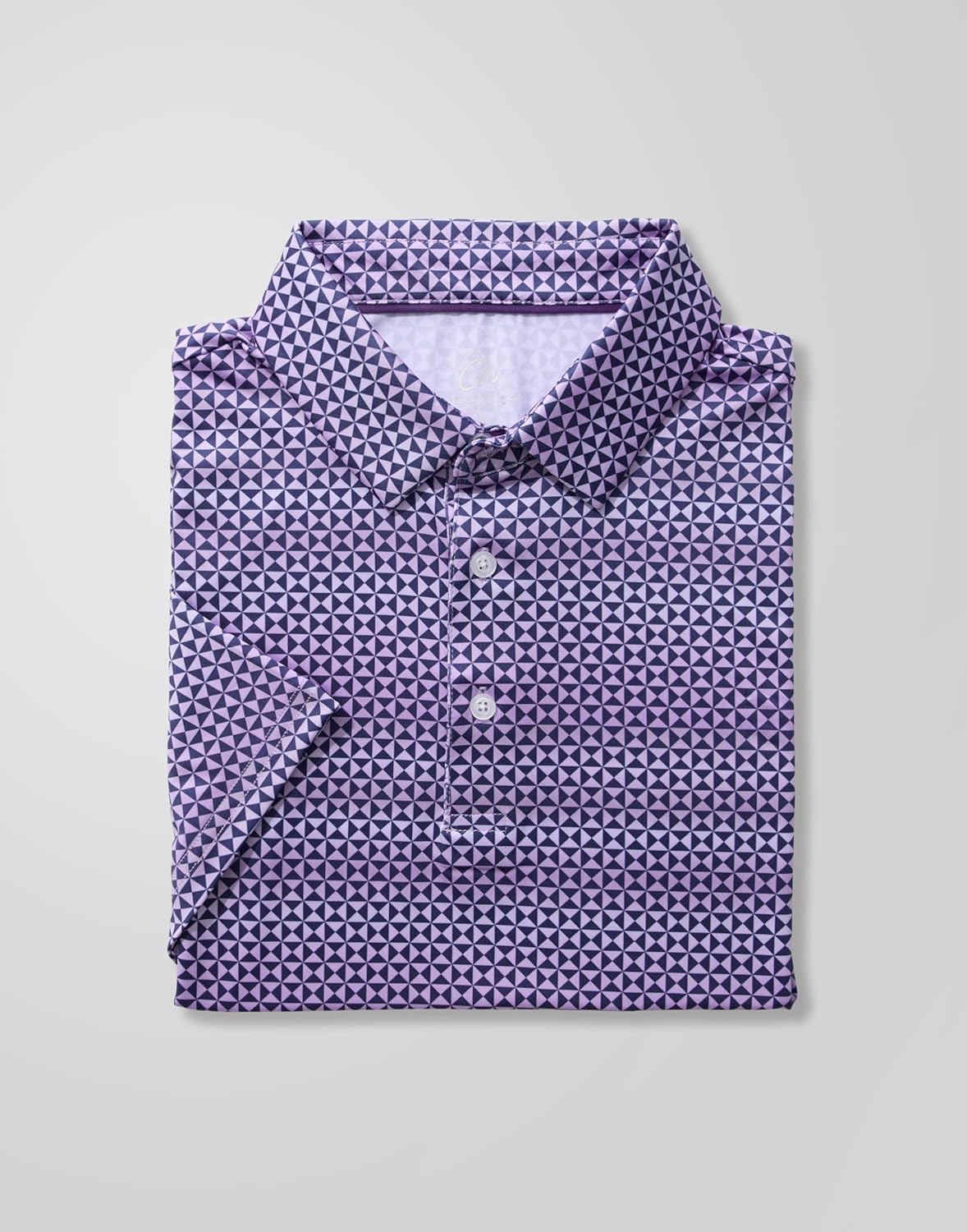 Obla Men's Golf Polo Shirt - Short Sleeve Moisture-Wicking Performance Tee | Casual Print Design