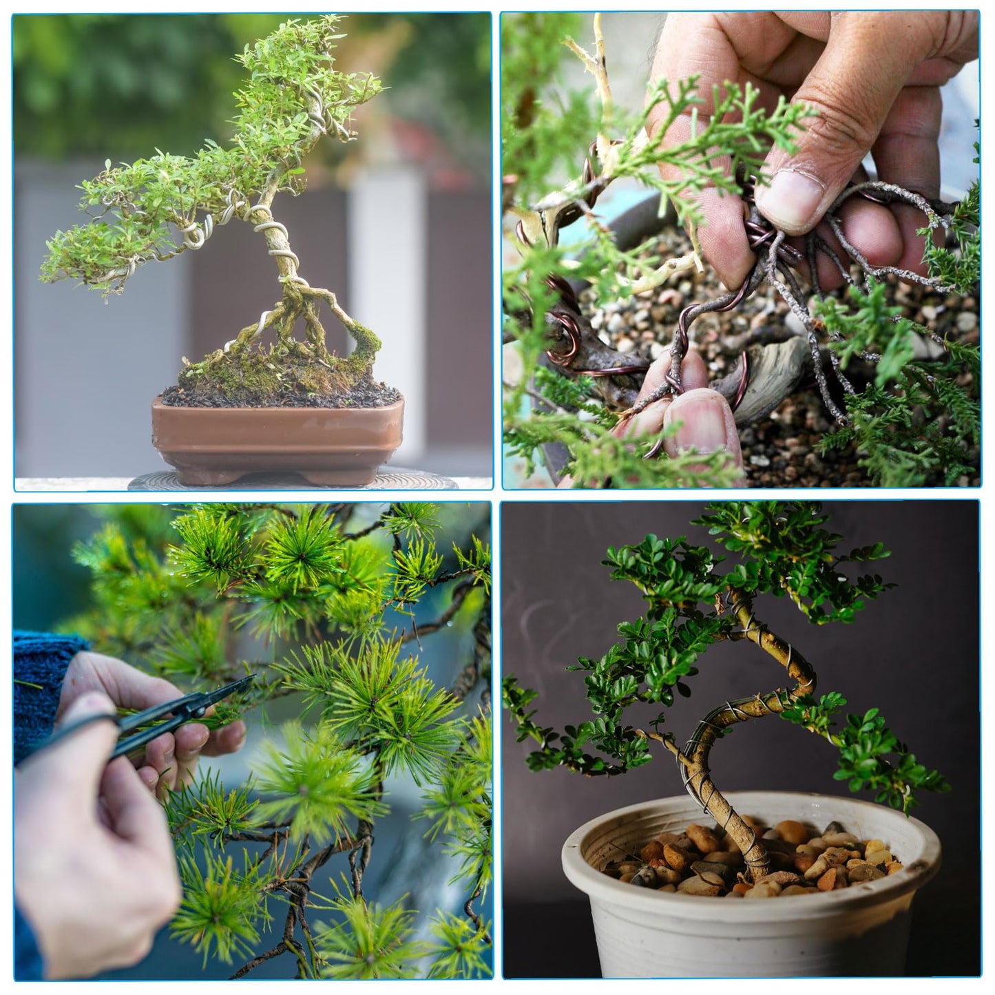 PATIKIL 6mm x 10.5ft Bonsai Training Wire, Aluminum Floral Wire Stems for Gardening, Brown