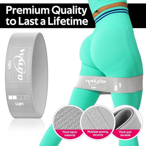 Fabric Resistance Bands by [Brand Name] - Versatile Booty Bands for Glutes & Legs - Ideal for Home Gym, Yoga & Physical Therapy