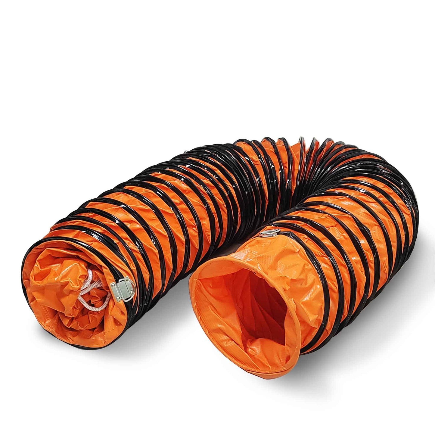 32FT Ducting Hose 16 Inch PVC Flexible Duct Hosing with Adjustable Rope for Utility Blower Exhaust Fan