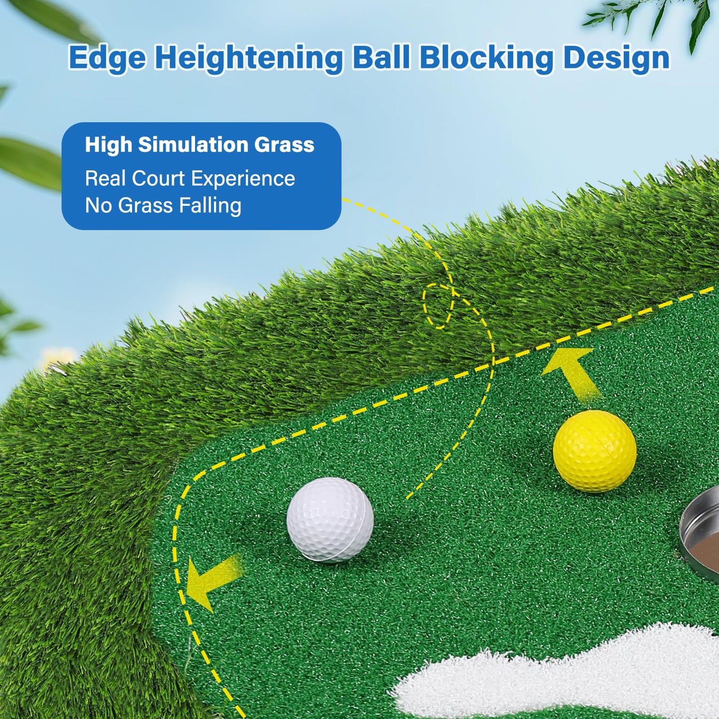 Floating Golf Green for Pool Large Size 47" x 24" Floating Putting Green for Pool Designed for Golfers to Competitive Play and Skill Practice in The Pool or Backyard