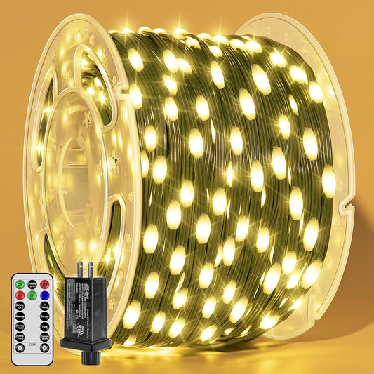 1200 LED Waterproof Christmas String Lights - 394 FT Outdoor Fairy Lights with 8 Modes for Holiday Decor (Multicolor)