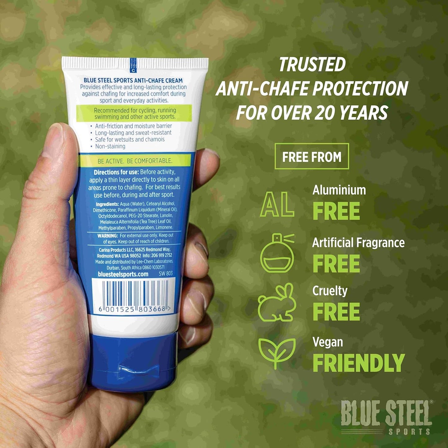 Anti Chafe Cream 100ml - Long-Lasting Protection for Running & Sports | Sweat & Water Resistant | Non-Greasy Formula for Sensitive Skin
