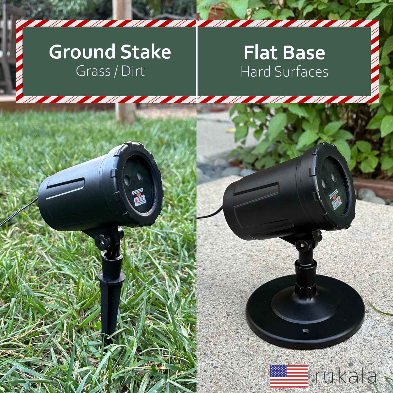 Christmas Projector Laser Lights Outdoor - Outlet Timer and Remote Included - 18 Patterns - Red and Green