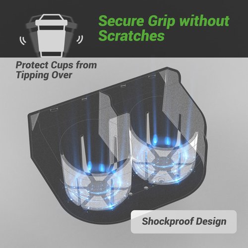 10L0L Golf Cart Dual Cup Holder for Club Car DS 1993-Up Gas & Electric, Golf Cart Storage Accessories, OEM# 1016811 101708301 (2 Pack)
