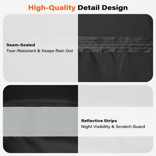 A2C Golf Cart Cover, 600D Heavy Duty Waterproof 4 Passenger Cart Cover,UV Resistant & Windproof Covers, Compatible with EZGO, Club Car, Yamaha