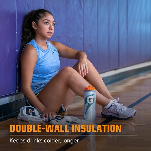 Gatorade Insulated 30oz Squeeze Bottle - Durable Design in Blue and Black for Hydration On-the-Go