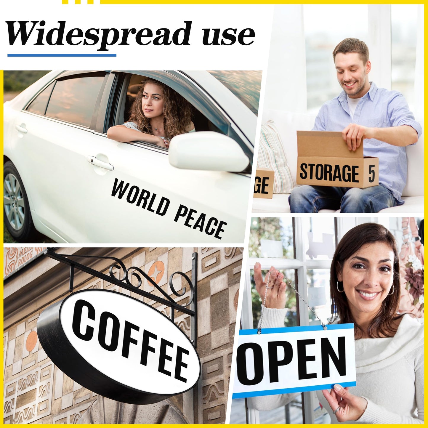 24 Sheets Letter Stickers 252Pcs Mailbox Numbers Large 4 Inch Vinyl Alphabet Numbers Stickers Big Self-Adhesive Waterproof Bulletin Post Board Letters for Mailbox Door Window Sign Home Address (4Inch)