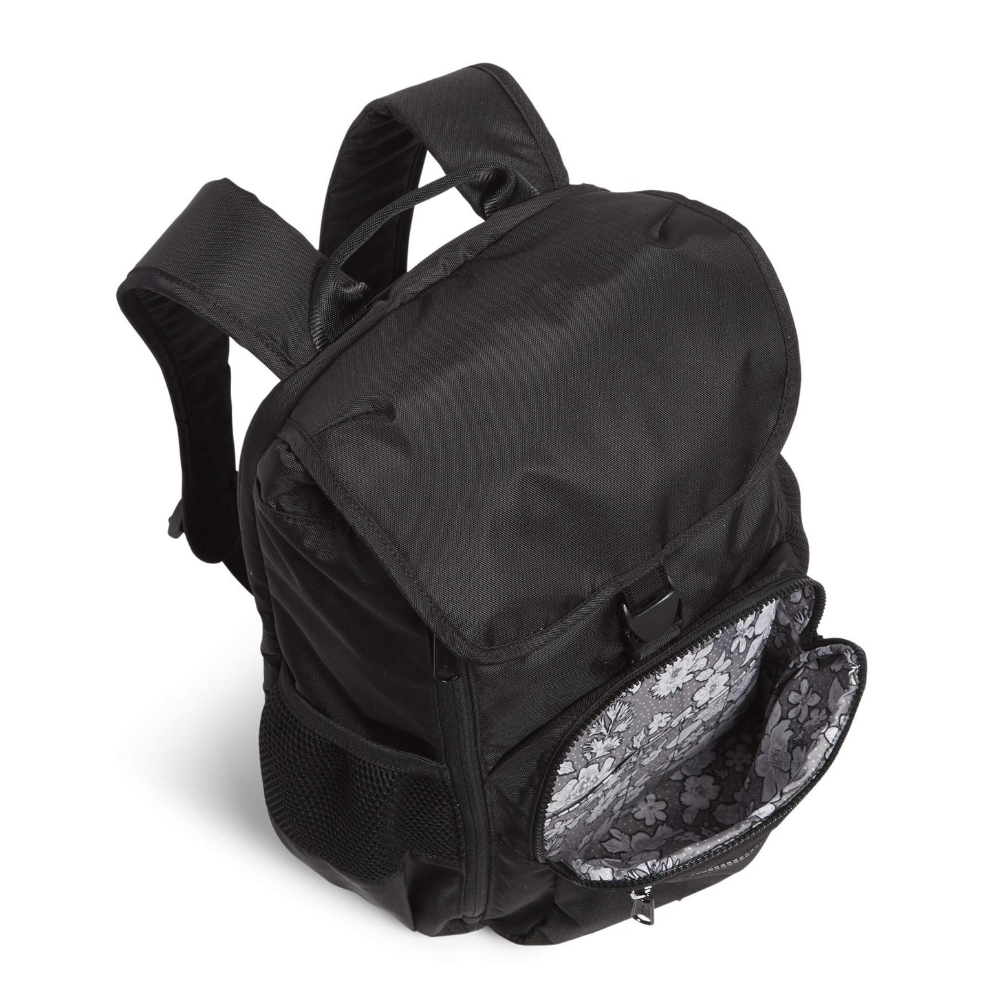Vera Bradley Women's Recycled Lighten Up Reactive Daytripper Backpack, Black, One Size