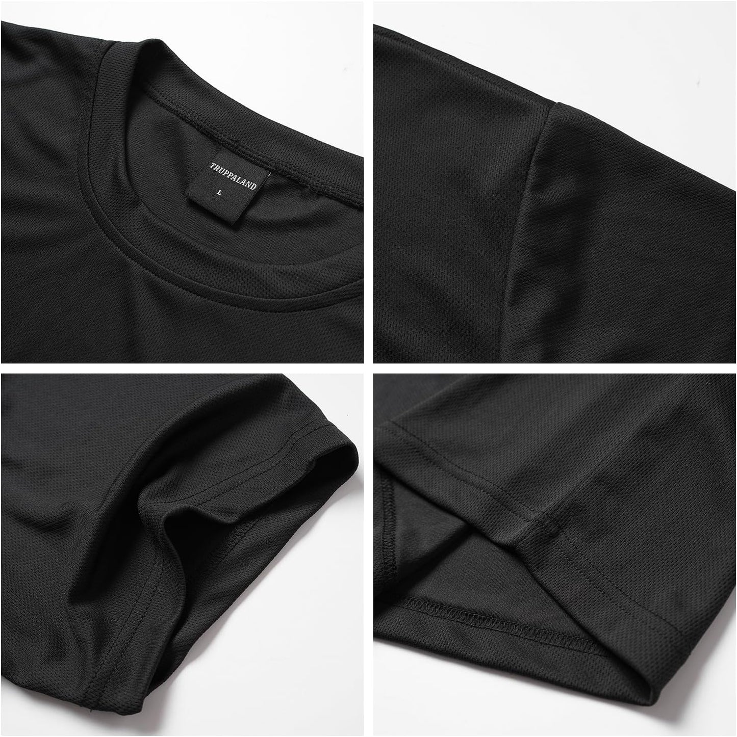 Skiennix Men's Athletic T-Shirts - Quick Dry Moisture-Wicking Workout Shirts | 5 Pack for Running & Training
