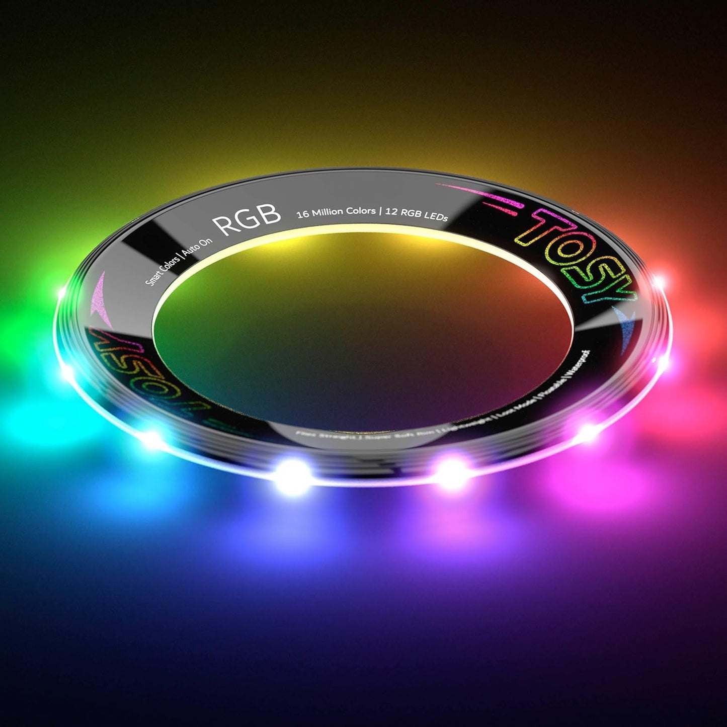 TOSY Flying Ring - Super Bright RGB LED Toy with Lost Mode | Waterproof for Pool, Beach & Camping Fun