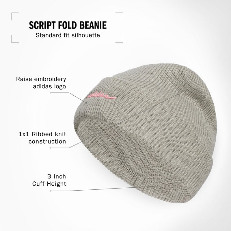 Script Beanie, Standard fit Cuffed Acrylic Knit hat/Cap for Winter