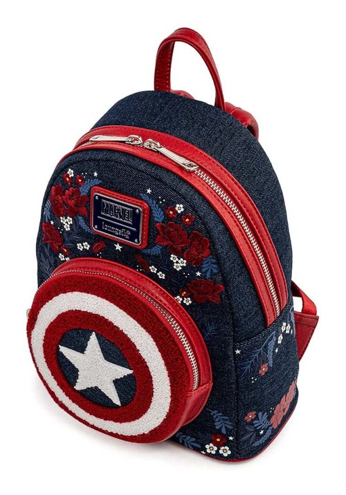 Loungefly Captain America 80th Anniversary Sheild Mini Backpack
