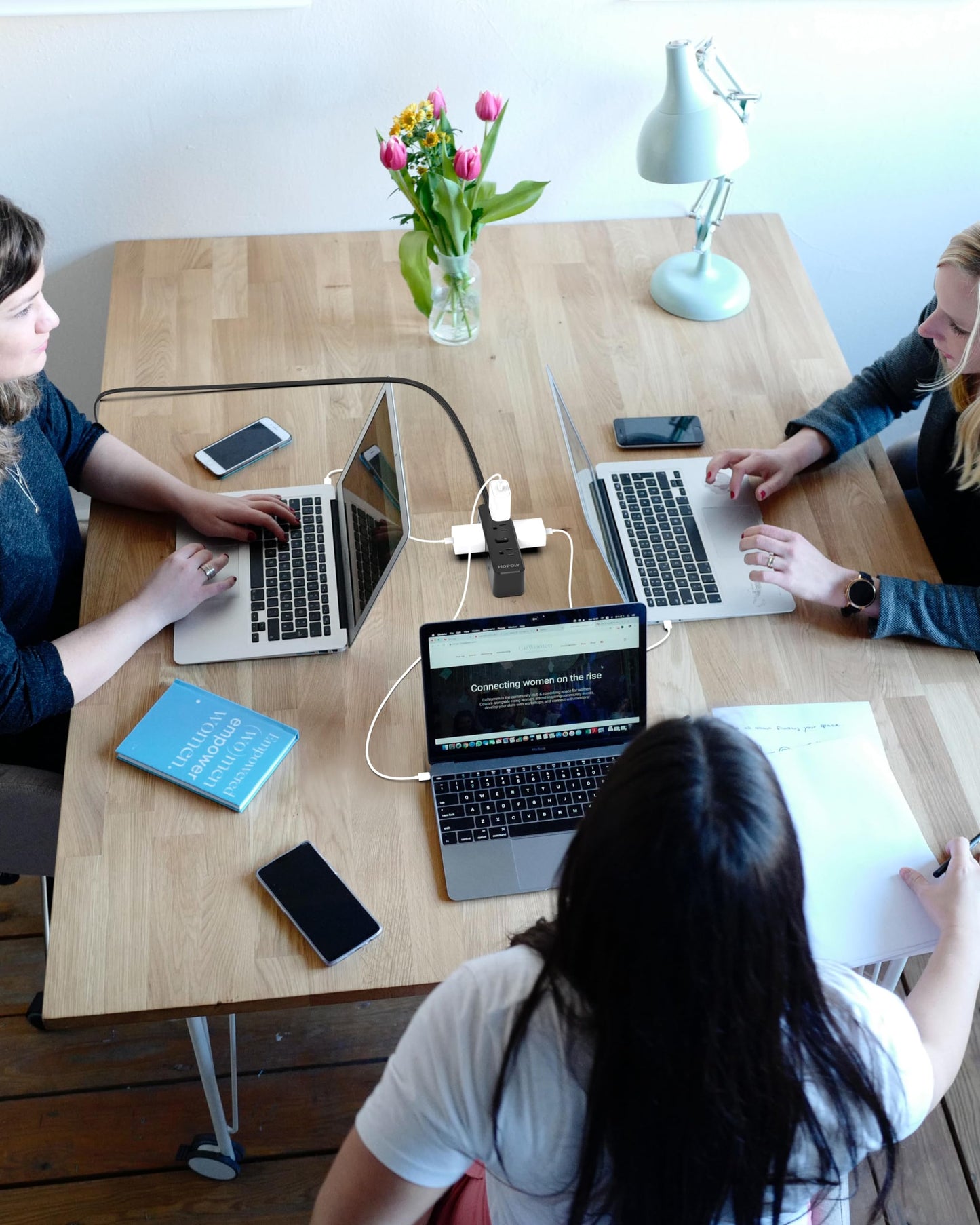 HOPOW Surge Protector Power Strip, 10 Ft Power Strip with 9 Widely AC Outlets, 1700 Joules, Wall Mount 3-Side, Ultra Thin Flat Plug Extension Cord for Travel Home Office College Dorm, Black