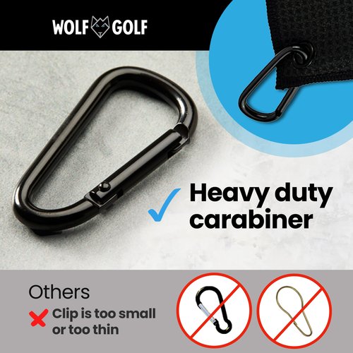 Wolf Golf Towels Best Grandpa by Par Golf Towel | Embroidered in USA | Golf Accessories for Men
