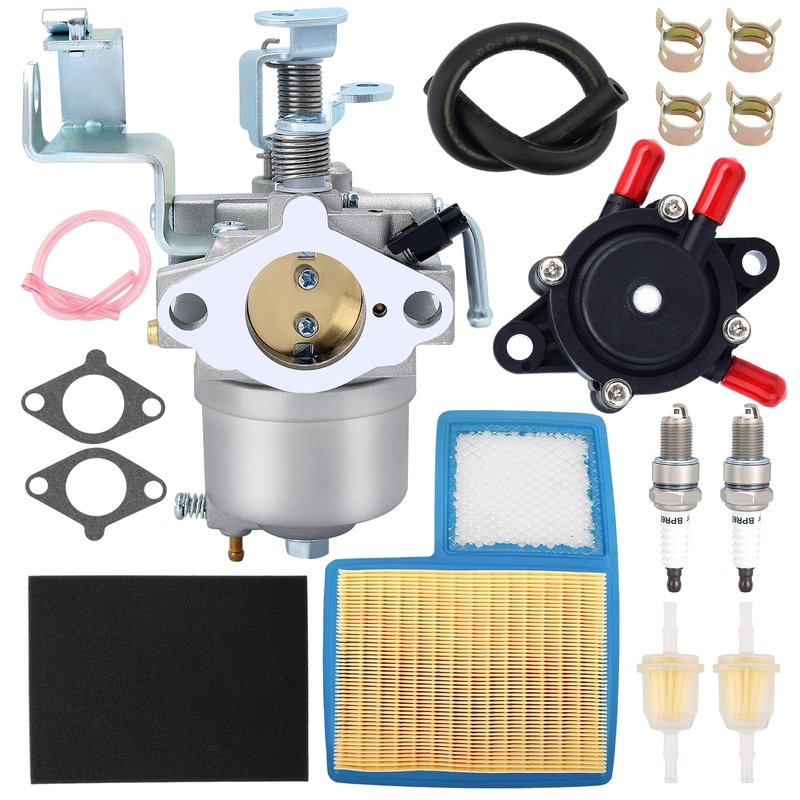 AloneGoer JN6-14101-14 Carburetor Fit for Yamaha G16 G17 G18 G19 G20 G21 1996-2002 4-Cycle Engine Golf Car Tune Up Kit Replace JN6-14101-15 JN6-13567-00 JN3-14101-00 with Air Filter