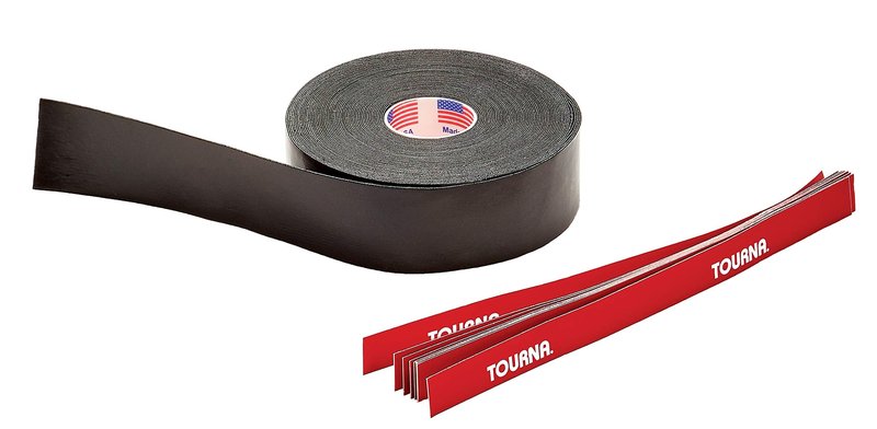 Tourna Mega Tac Extra Tacky Overgrip, Black, 10-Pack