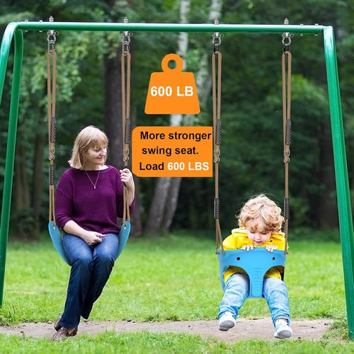 BeneLabel Toddler Swing Seat - 600 LB Weight Capacity with Adjustable Height Rope | Cute Elephant Design