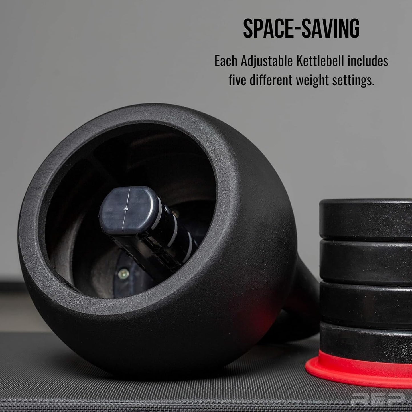 Rep Fitness Adjustable Kettlebell - Versatile Strength Training Equipment for Home Gym | 20–40 lb (9–18 kg)