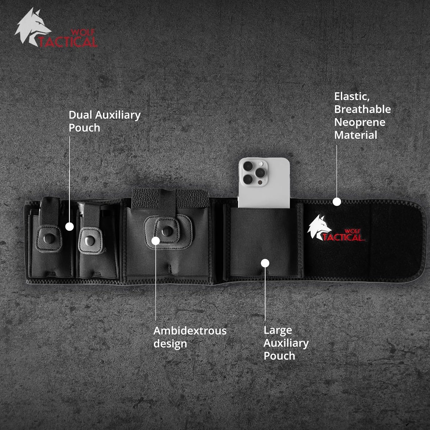 WOLF TACTICAL Belly Band Holster - Concealed Carry for Men & Women | Adjustable Fit, Comfortable Design