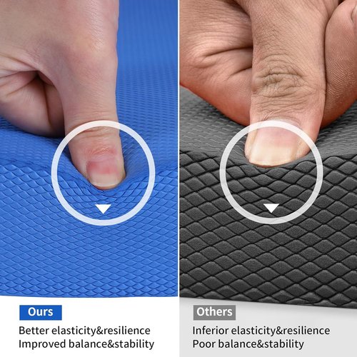 Balance Pad | Large Foam Balance Board for Physical Therapy & Rehabilitation - 15.8 x 13.2 x 2 Inches