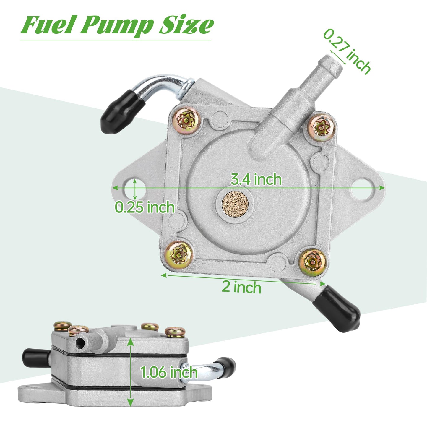 10L0L Golf Cart Fuel Pump Impulse Kit for Yamaha Club Car DS/Precedent Gas Golf Cart, Replace OEM 1014523, 1014524, JN6-F4410-00, JF2-24410-20