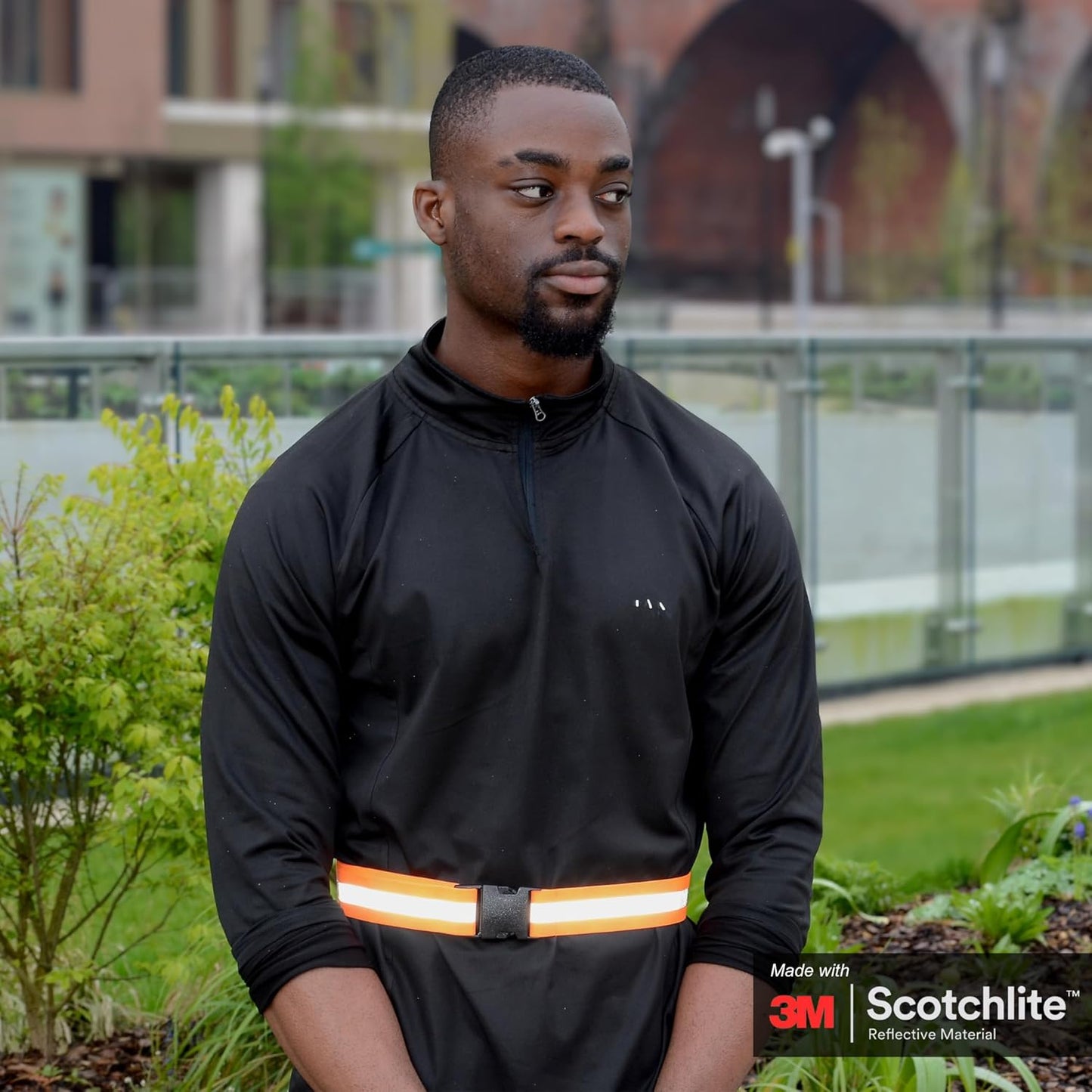 Salzmann Reflective Running Belt - Adjustable High-Visibility Strap with 3M Scotchlite Material