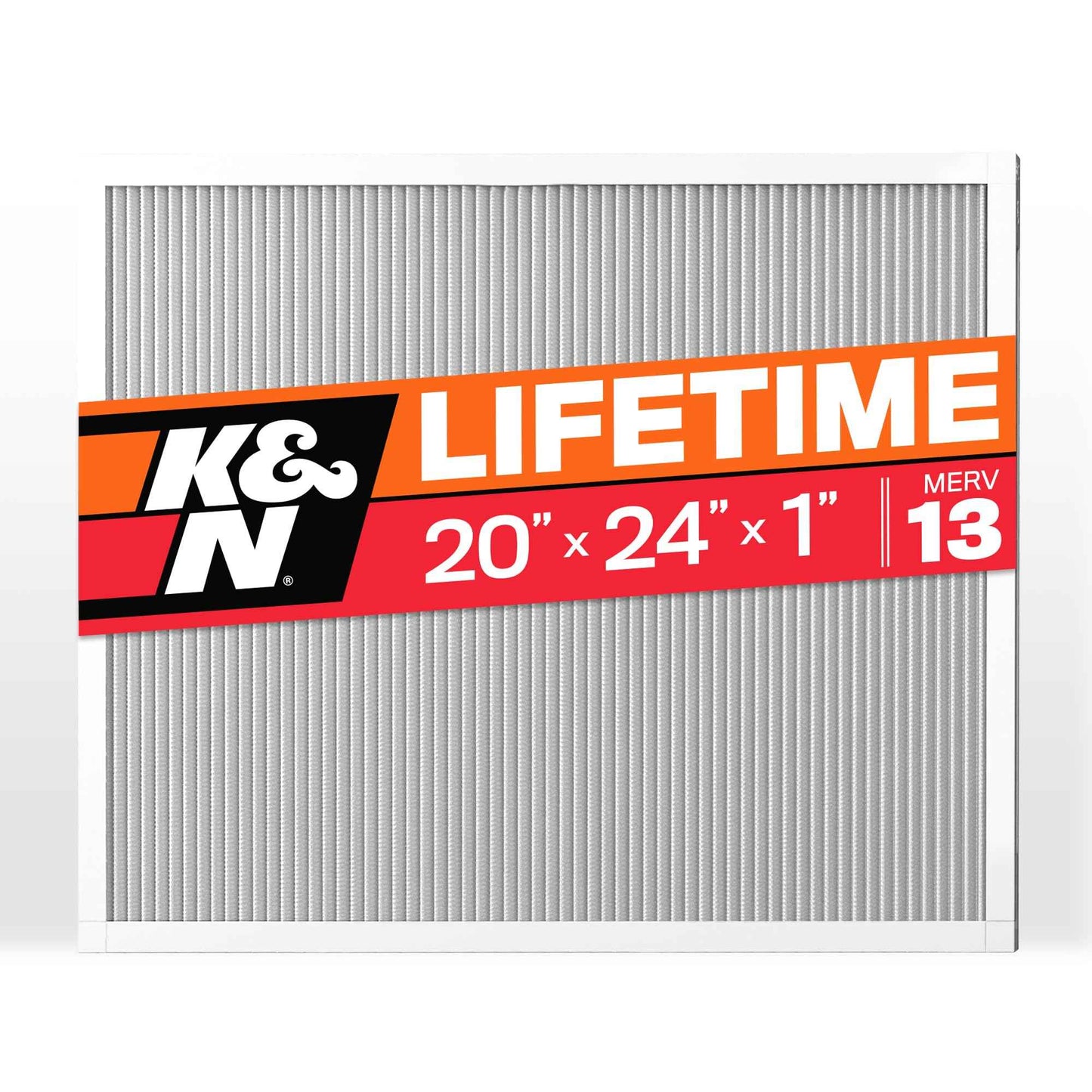 K&N 20X24X1 HVAC Furnace Air Filter, Lasts a Lifetime, Washable, Merv 13, the Last HVAC Filter You Will Ever Buy, Breathe Safely at Home or in the Office, HVC-13-12024