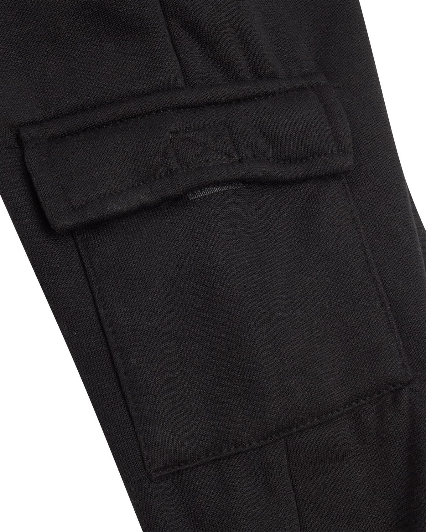 Quad Seven Active Toddler Boys Sweatpants - 2 Pack Fleece Cargo Boys Athletic Jogger Pants and Basic Sweatpants (Sizes: 2T-7), Size 7, Heather Grey/Black