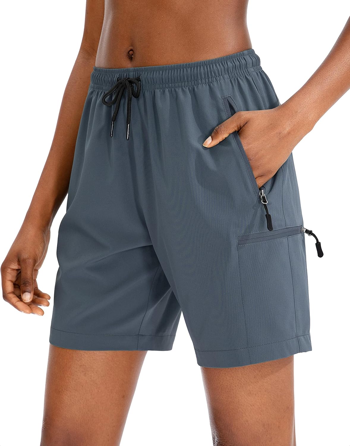 SANTINY Women's Hiking Cargo Shorts - Quick Dry, Lightweight Summer Style | Zipper Pockets, 5''/7''/9'' Sizes