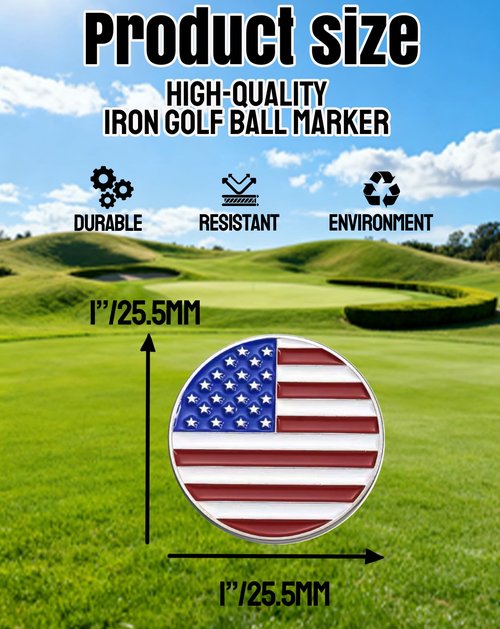 BSTWARM 50 Pcs Magnetic Golf Ball Markers, Markers Assorted Patterns Value Gift Set Mark Golf Divot Tool Accessories for Men Weman Golfers
